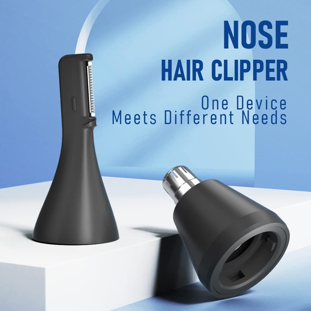 rechargeable usb c nose trimmer nose ear hair trimmer for men with wet dry precision   eyebrow facial hair trimmer kit new version Product details 2