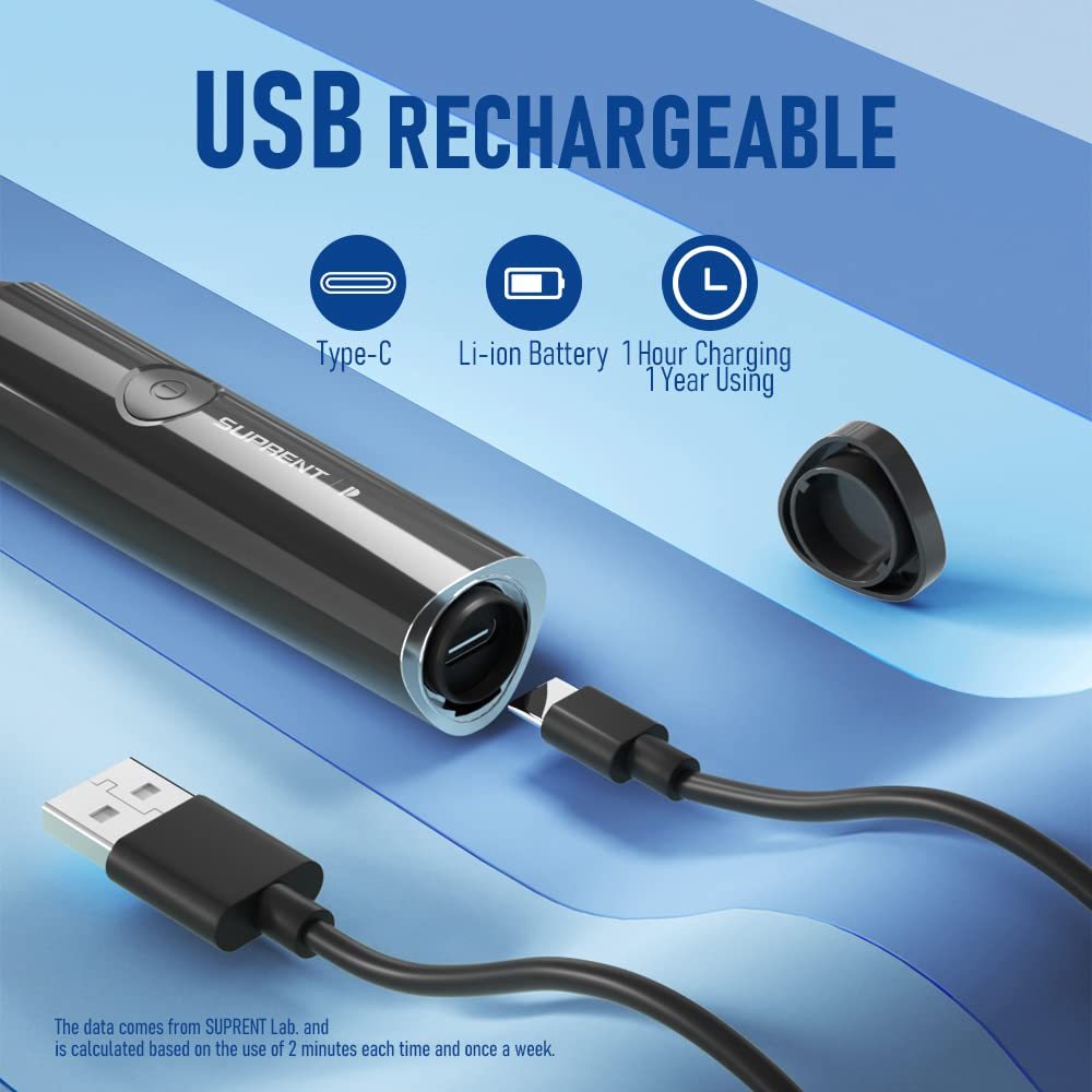 rechargeable usb c nose trimmer nose ear hair trimmer for men with wet dry precision   eyebrow facial hair trimmer kit new version Product details 4