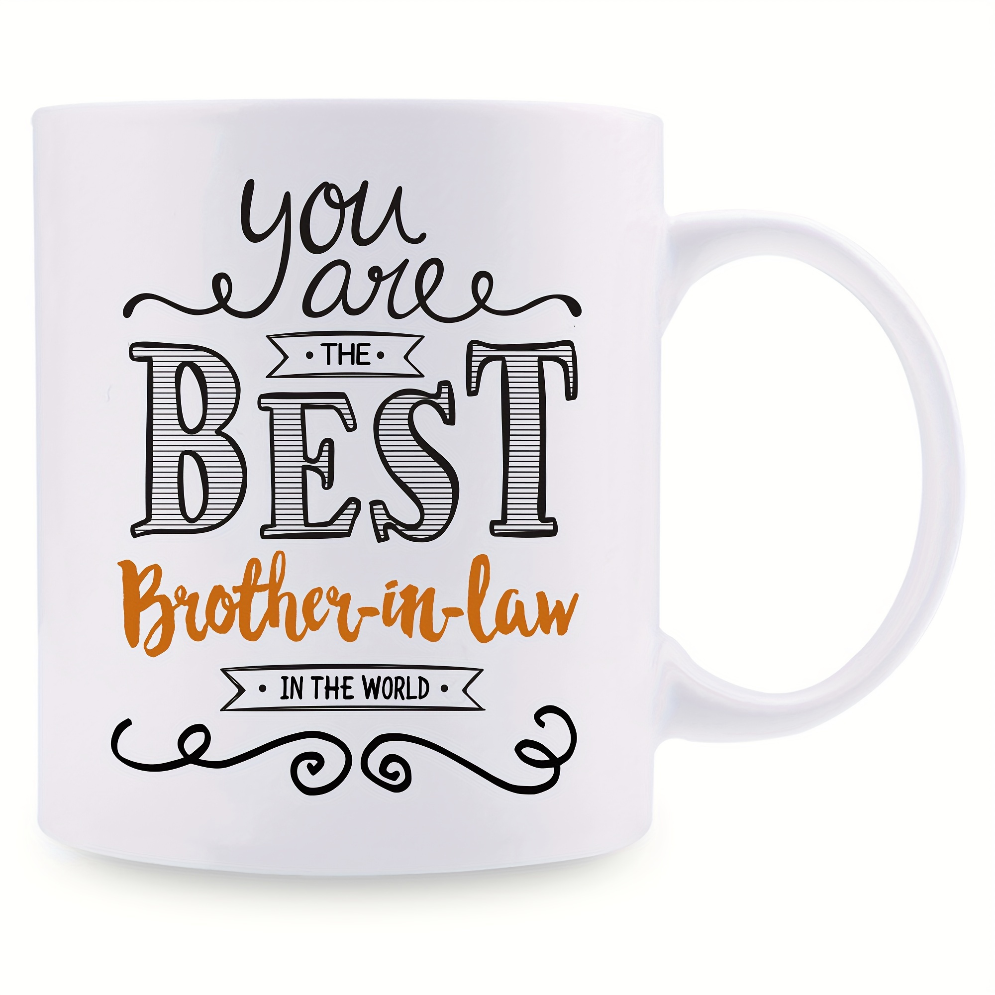 "World's Okayest Brother In Law" Funny Coffee Mug - 15oz Ceramic Tea Cup Gift