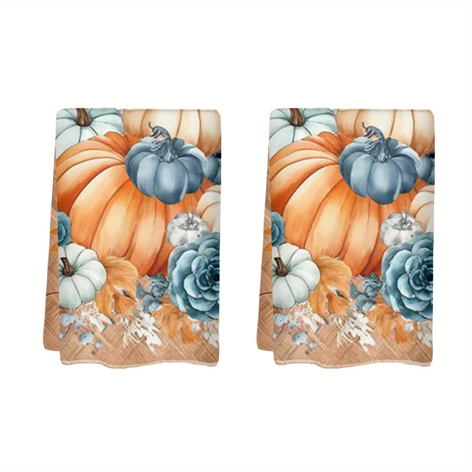 

2-pack Contemporary Theme Towels - Super Soft, Highly Absorbent, Woven Polyester Bathroom Towels For Thanksgiving, - Character-themed Oblong Towels (527gsm)