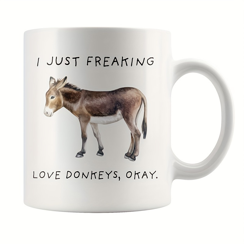 

1pc, I Love , Cups, Donkey Cups, , Friend Cups, Friend Gifts, 11 Ounces, Cups