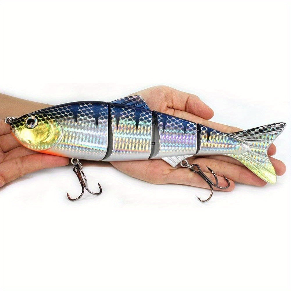 

Big Lure Lifelike 4 Big Sinking Fishing Bass Lures Artificial Hard Bait Swimbait For Fishing, Great For Dad Gift