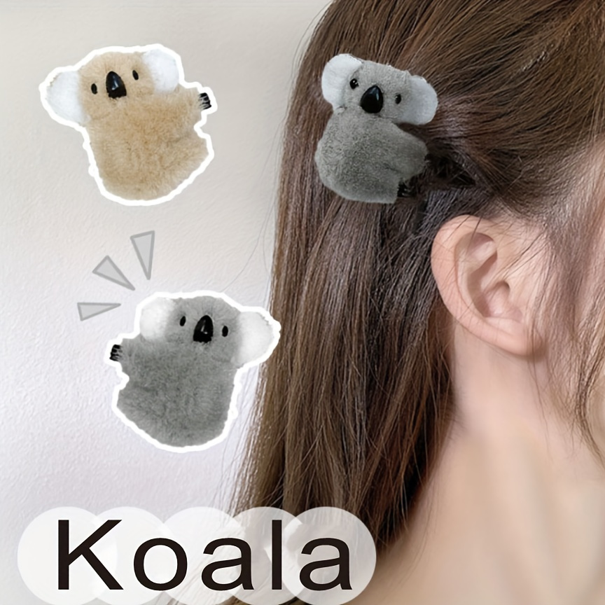 

Cute Clips - Plush 3d Decorative Bangs Hairpins For Parties, Autumn & Winter Accessories