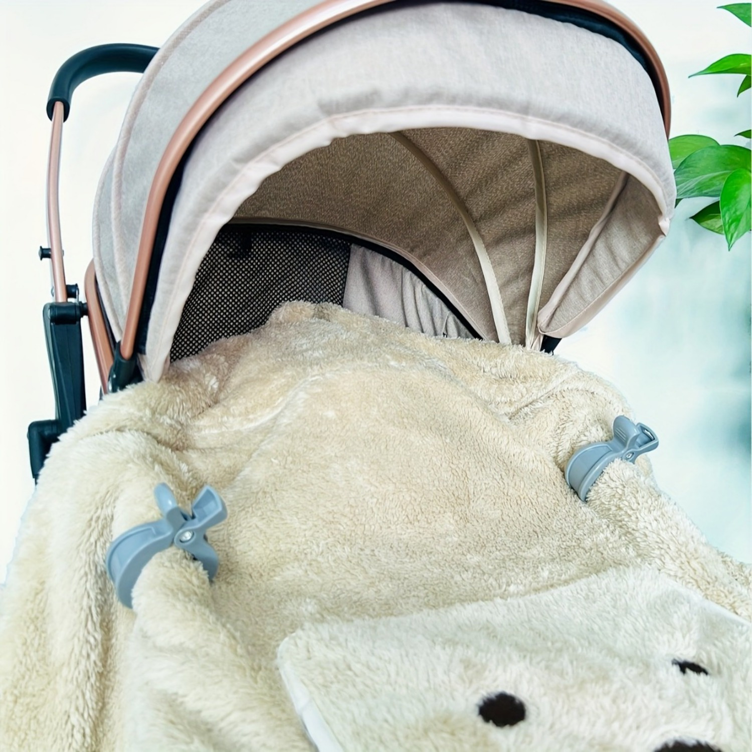2pcs Windproof Blanket Clips for Strollers & More