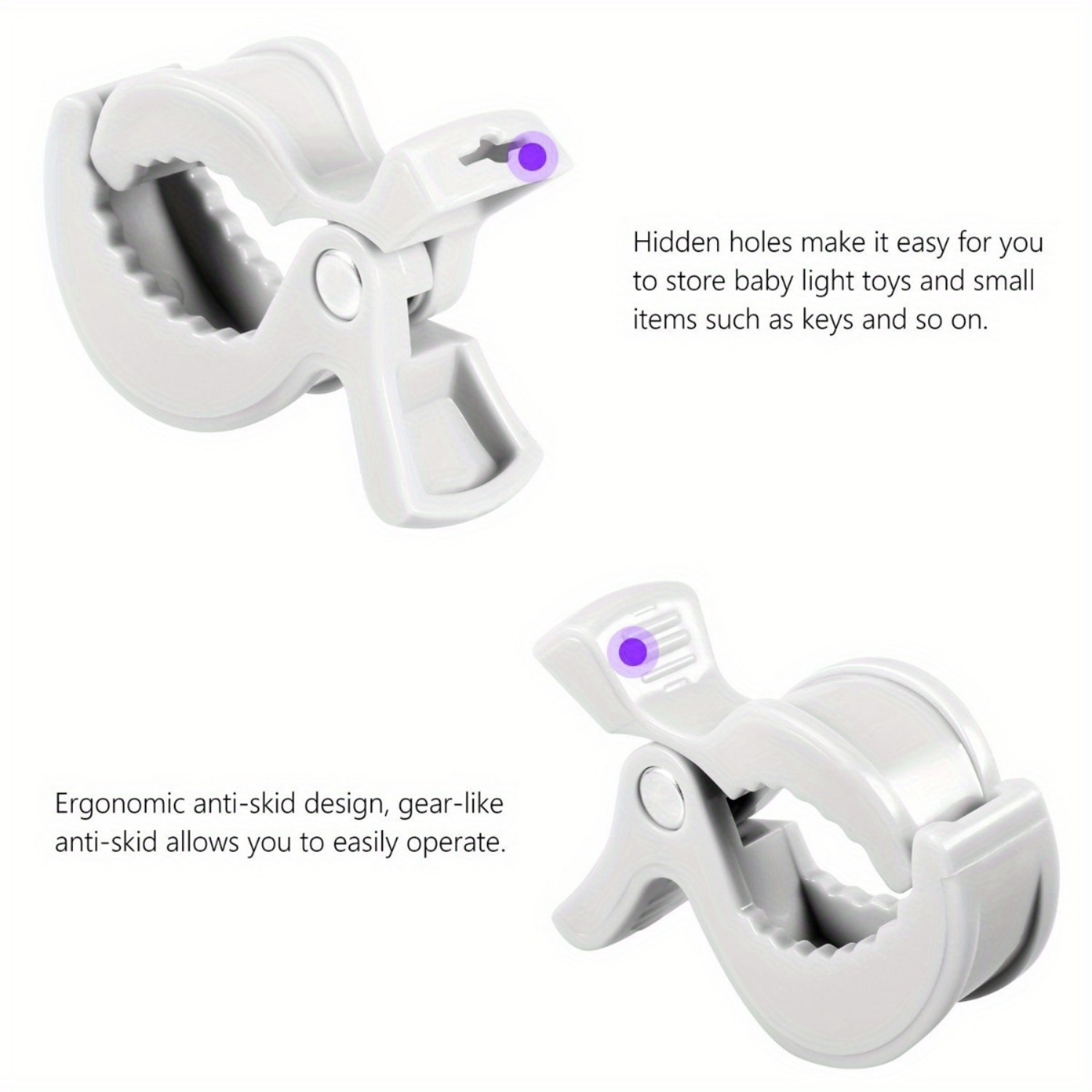 2pcs Windproof Blanket Clips for Strollers & More