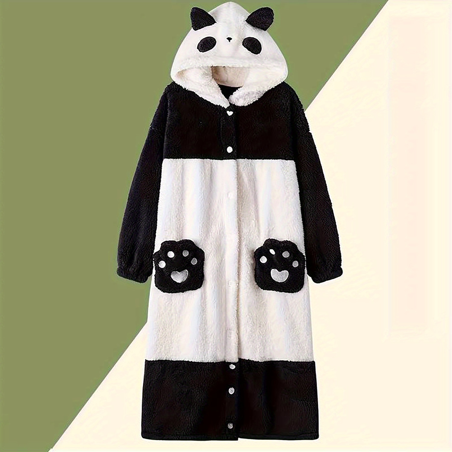 TEMU Cartoon Blanket - Soft Flannel Hoodie With Sleeves, Thick Long For Autumn/