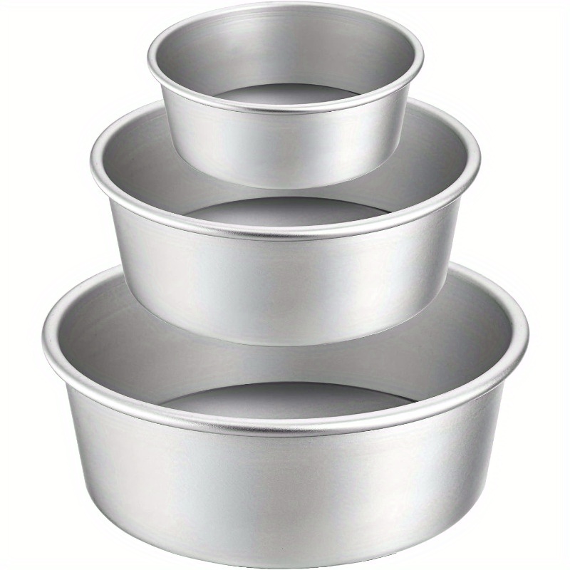 round cake pan set 4inch 6inch inch aluminium cake pans Temu