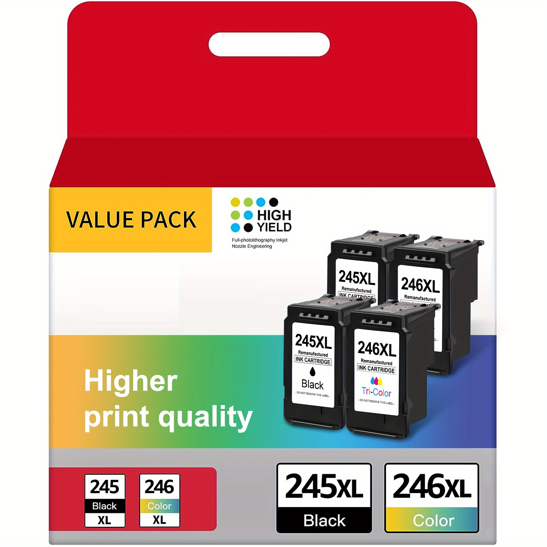 

245xl 246xl Ink Cartridge Black & Replacement For Pg-245xl Cl-246xl 243xl 244xl For Mx492 Mx490 Mg2522 Mg2922 Mg2520 Mg2920 Mg2420 Tr4520 Ts3122 Printer Multipack