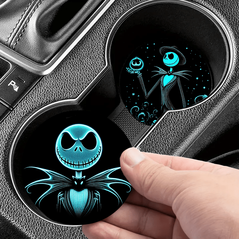 

2pcs Acrylic Car Coasters - Non-slip, Cup Holder Inserts With , Fit For Vehicles, Ideal Holiday Gift