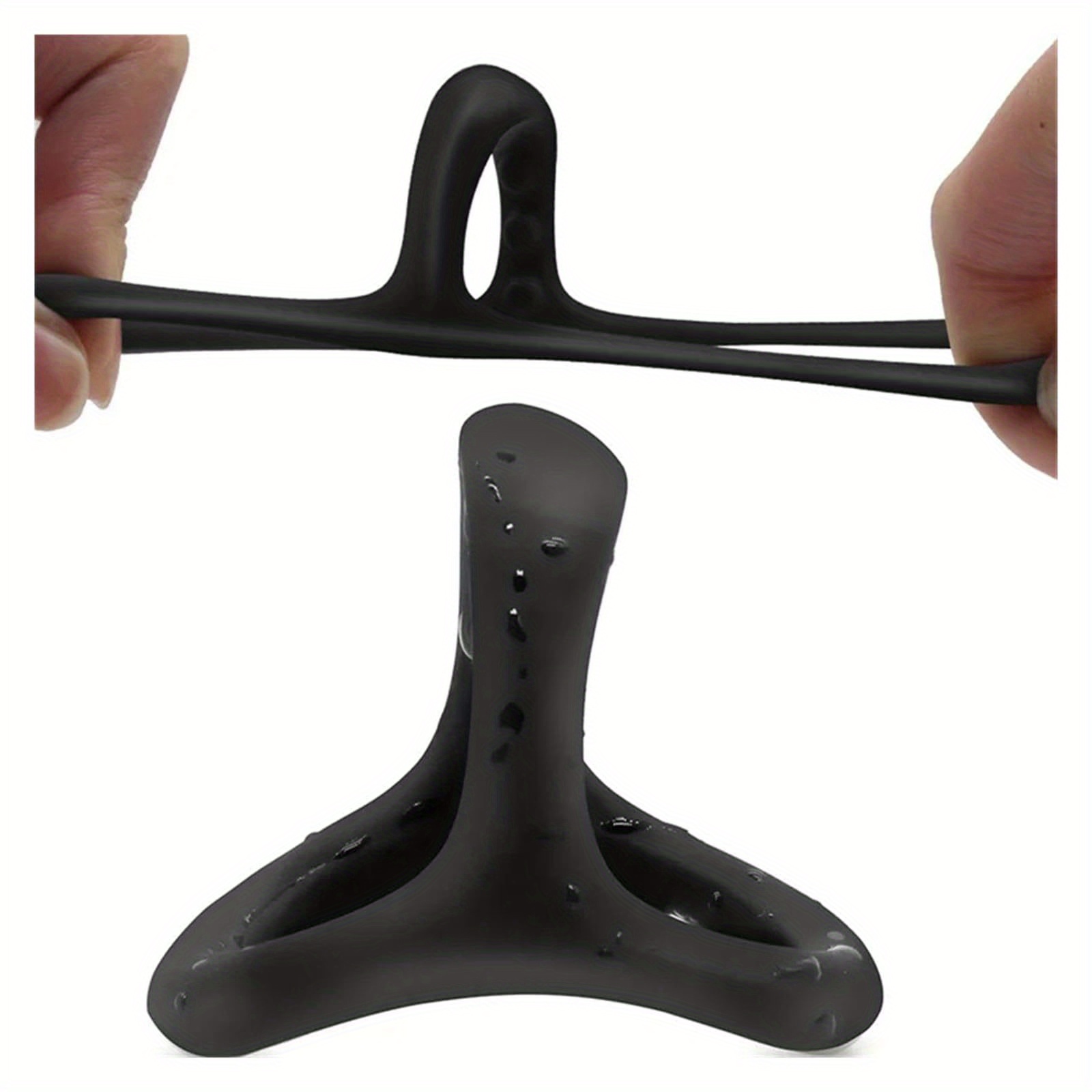 Silicone Triangle Ring for Men, Sexual Wellness Toy, No Electricity or Battery Needed, Durable and Easy to Clean, Enhances Sensitivity and Moisture, Enhances Sensitivity