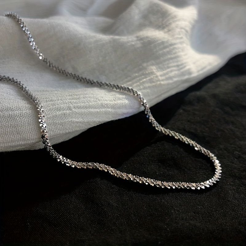 

Shiny Necklace For Men, Unisex Collarbone For The New 20in/50cm