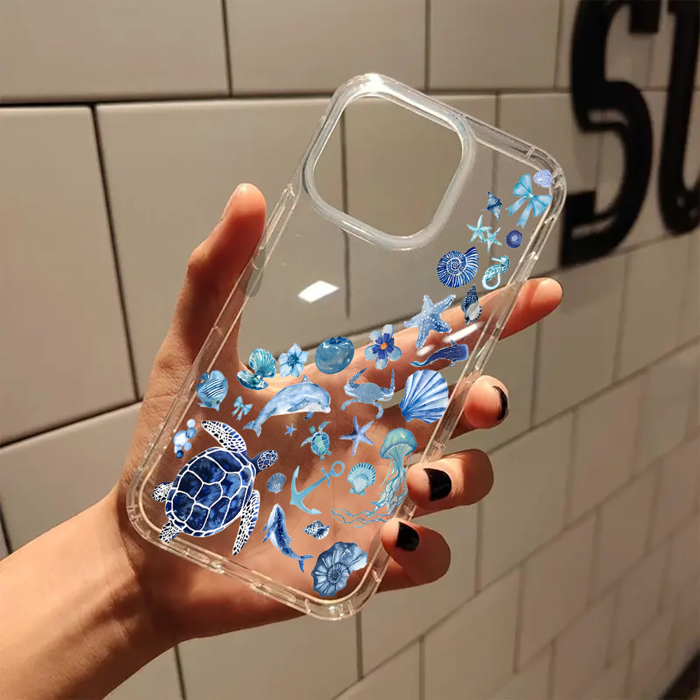 coastal cowgirl blue ocean aesthetic clear phone case Temu Sweden
