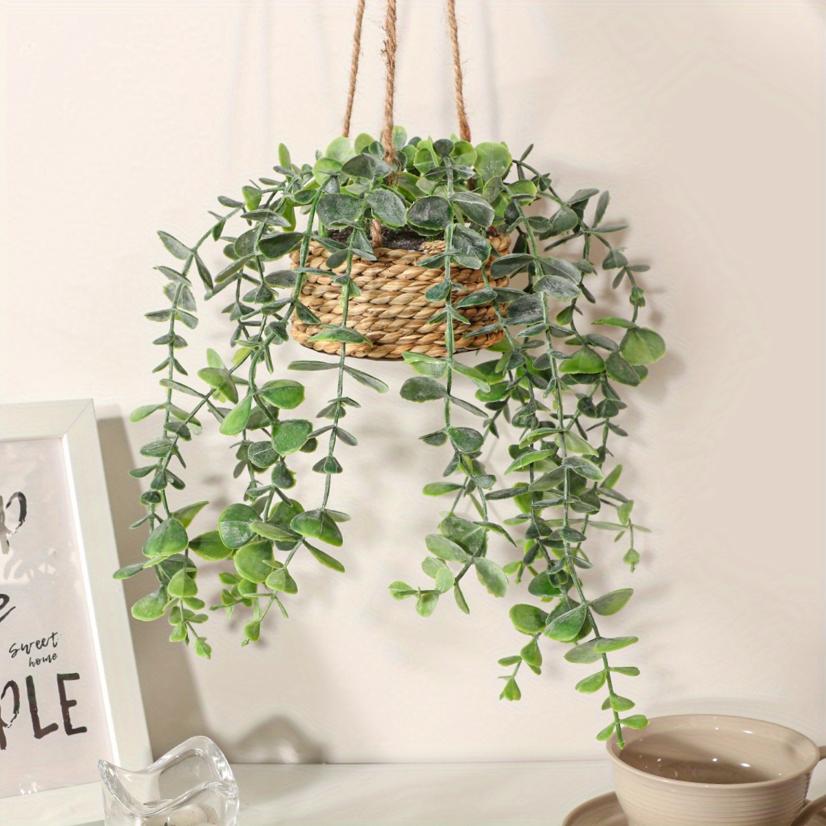 

1pc Eucalyptus Hanging Container - 32cm Eucalyptus In - For Types - For , Christmas, Halloween, Easter, Day - Summer / Décor