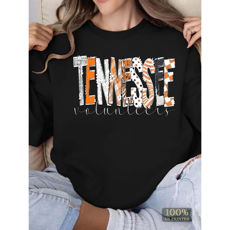 

Tennessee 2024 Original Womens Sweatshirts Crew Neck Pullover Casual Comfy Fall Fashion Outfits Clothes