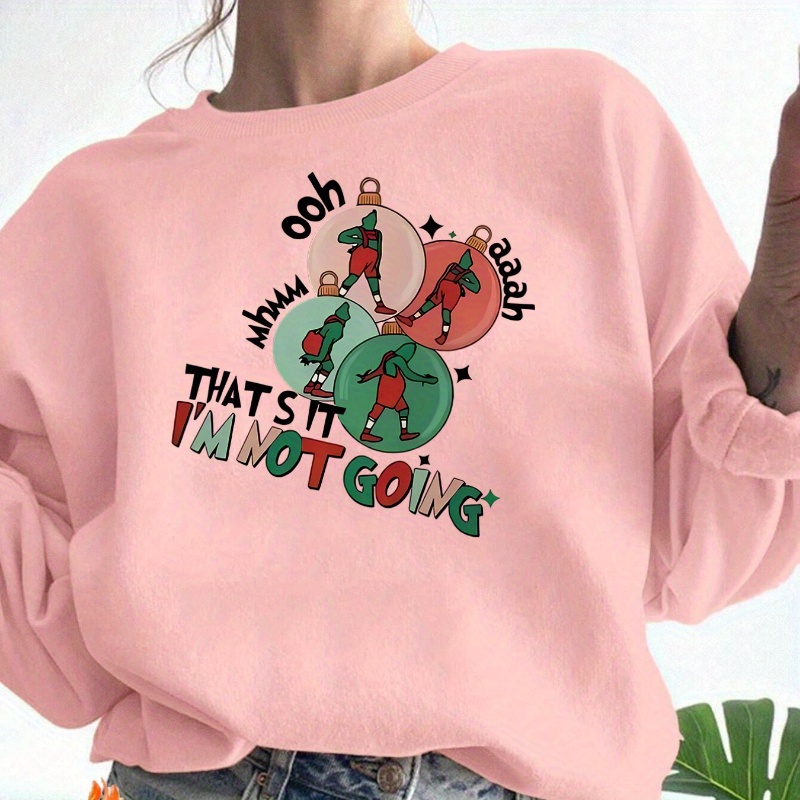 

Sweatshirt Doublé en Imprimé de - Col Rond Décontracté, à Longues