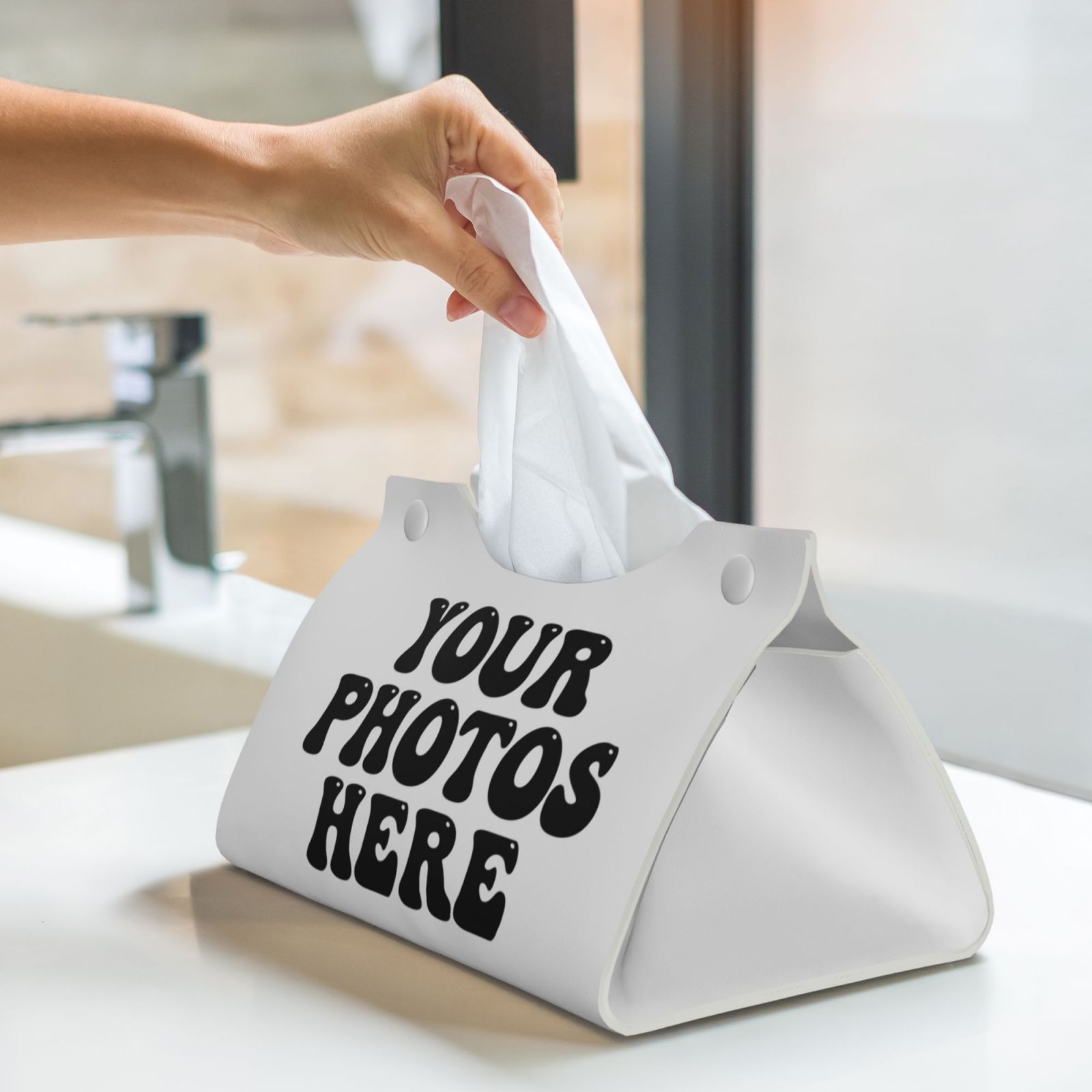 

Customizable Long Faux Leather Box Cover - Waterproof, Pvc, Decor