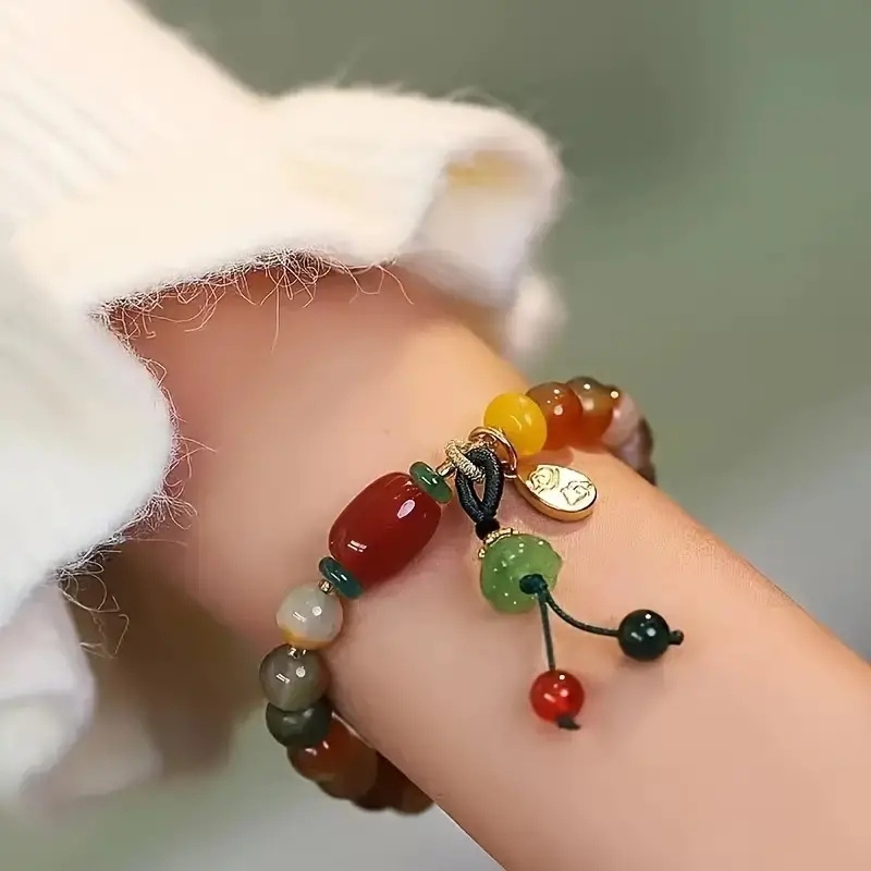 

Un Ensemble de Bracelets Porte- Colorés de Style Vintage - Cadeau d'Anniversaire ou de Fête Idéal, Convient pour et