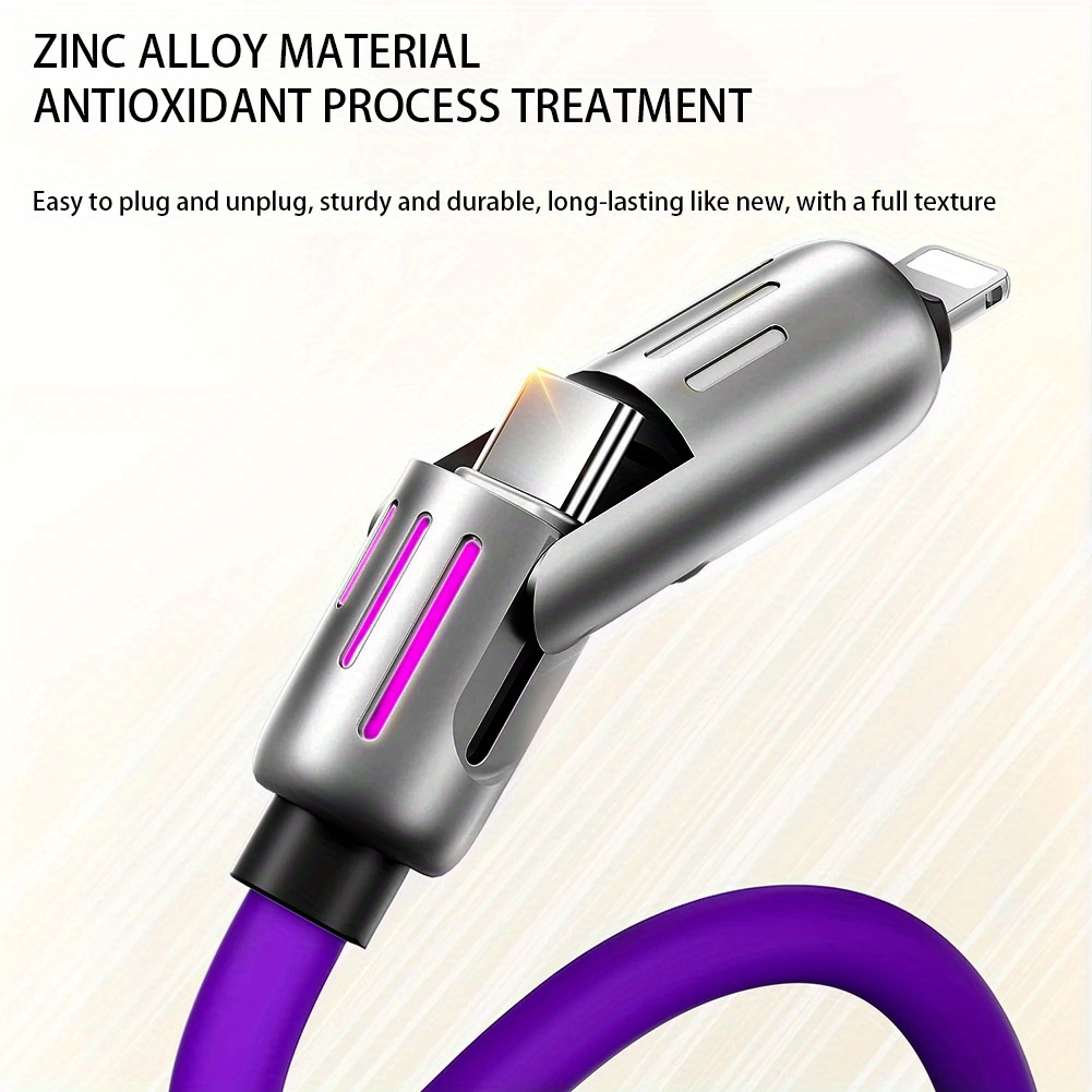 100w 4in 1 functional super fast charge usb type c liquid silicone aluminum alloy data cable for iphone for samsung xiaomi redmi oneplus and xiaomi oneplus usb c charging data sync cord wire details 9