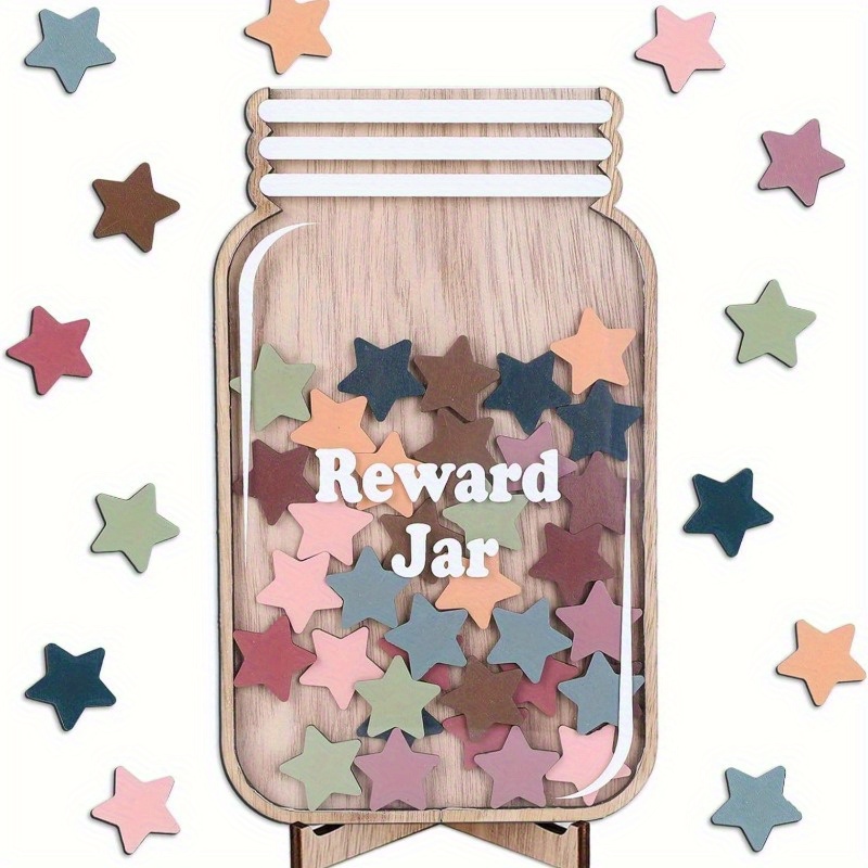 Belohnungsglas Mit Donuts & Sternen - Motivationssystem Für Kinder