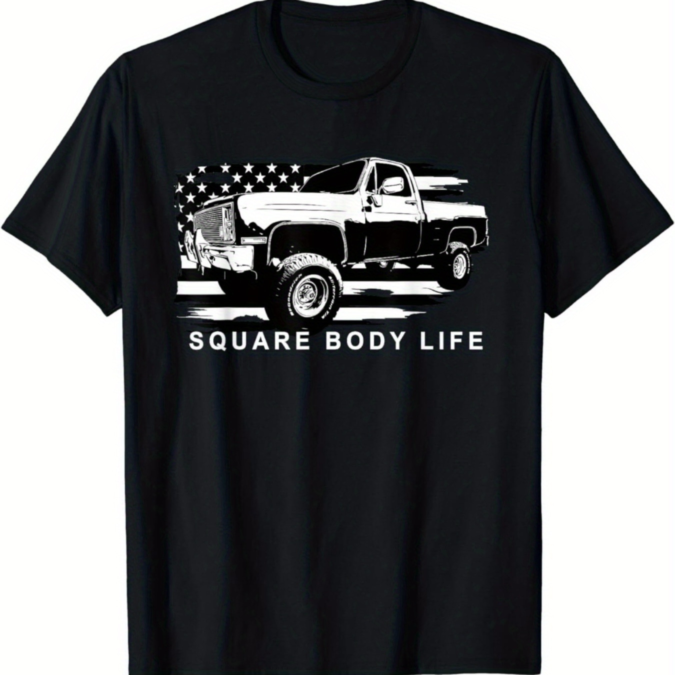 

Daily Commute, American Pickup Truck, Men's Short-sleeved T-shirt