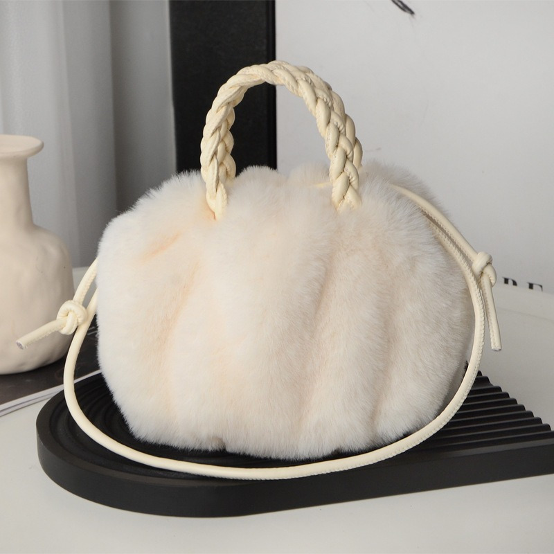 

Bag - Fur, Cloud Pleated Braided , & Shoulder For