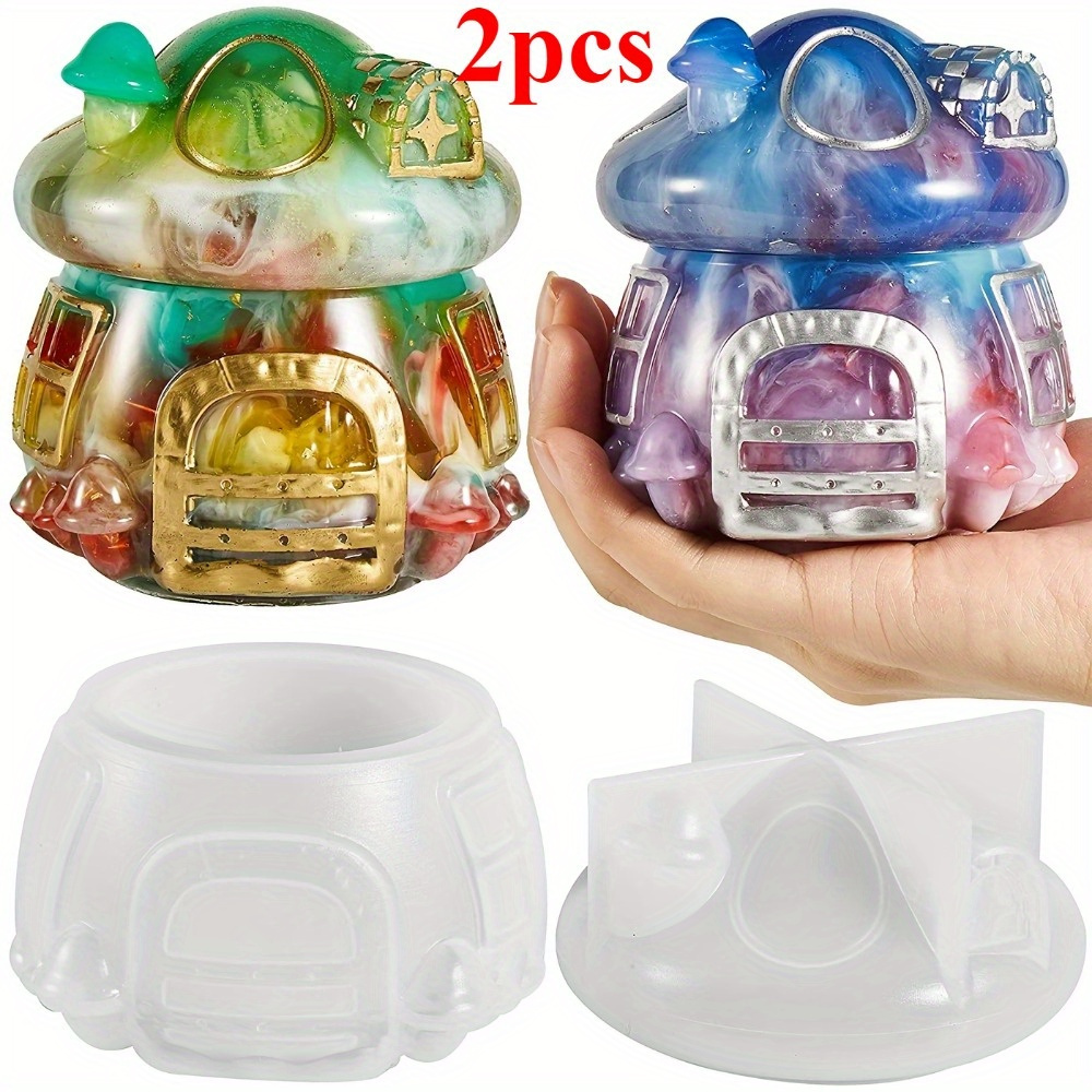 

2pcs Can Mold, Can Mold With Lid Technology Diy Storage Box Container Decoration Gift