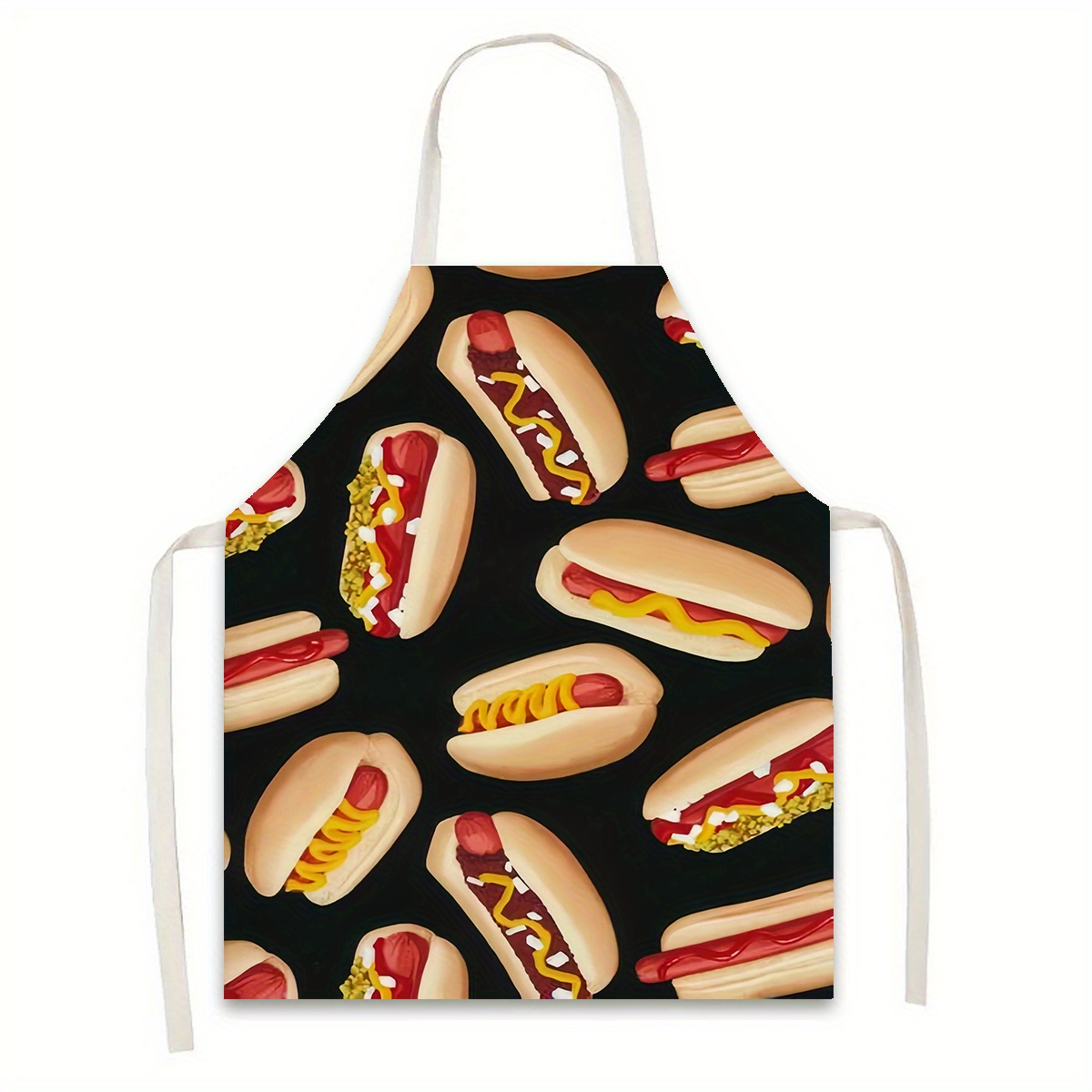 

1pc Woven Polyester Kitchen Apron With - Stain-resistant, Multifunctional Apron For Cooking, Baking, Gardening, Waitressing, And Decor, Ideal Festive Gift