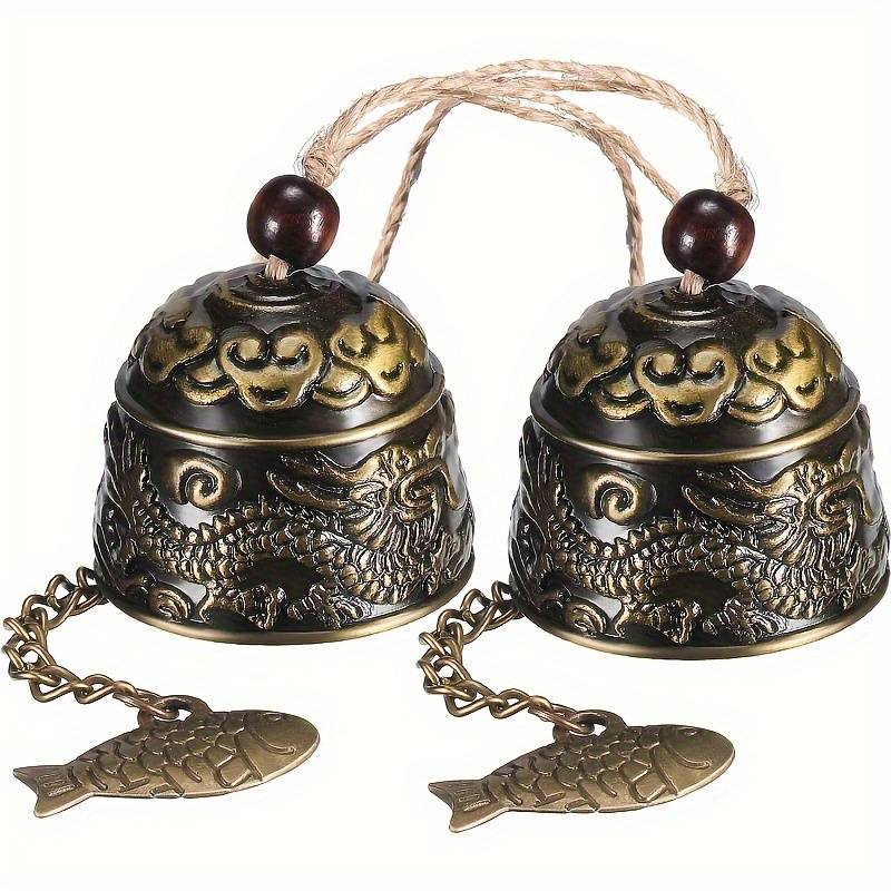 

Vintage Dragon Bell Wind Chime Set – 1 Set, Feng Shui Good Luck Hanging Bells For Home Garden Blessing, Patio Courtyard Indoor Decor, Metal Crafted, No Battery Or Electricity Needed, Ideal Gift For