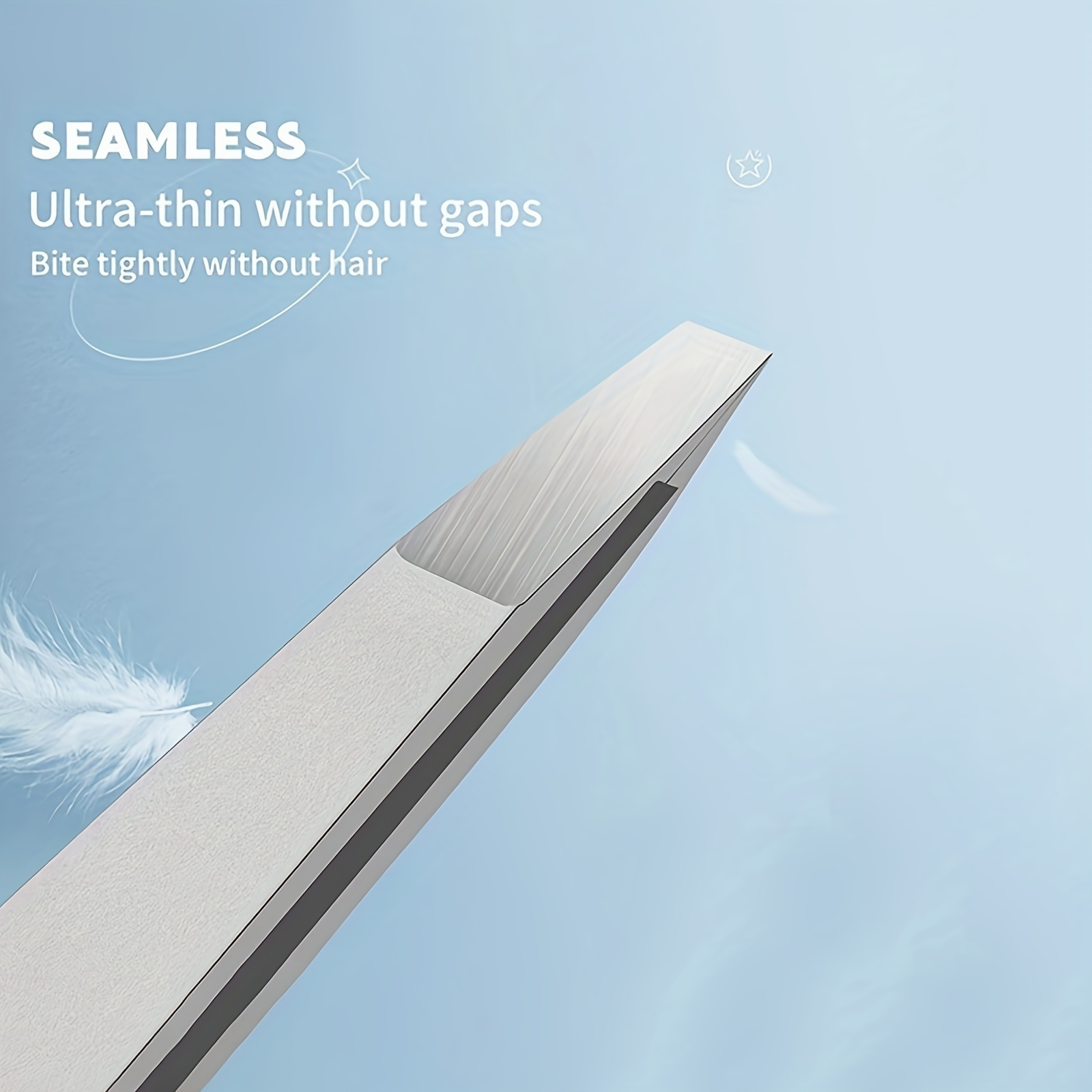 one piece of professional stainless steel eyebrow tweezers featuring a 110 precision angle and an ultra thin seamless design for   removal   facial and ingrown hairs measuring 3 86 inches in length Product details 3