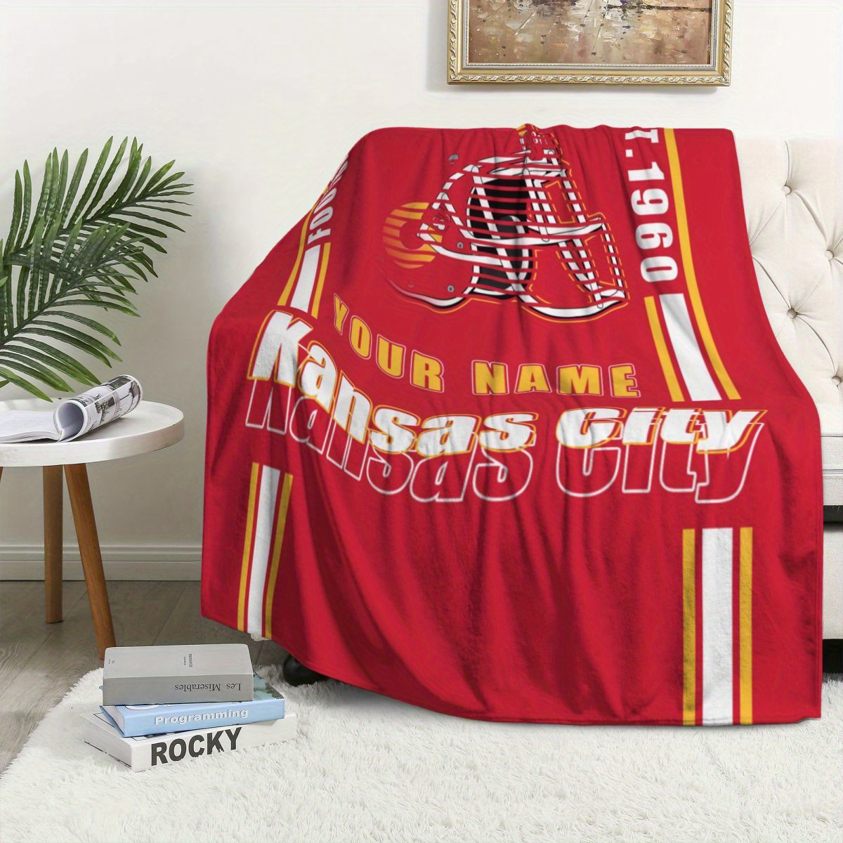 

Custom Fans Throw Blanket, Personalized Name Blankets For Men Women, Gift Soft Warm Fleece Blanket For Couch, Bed, Sofa