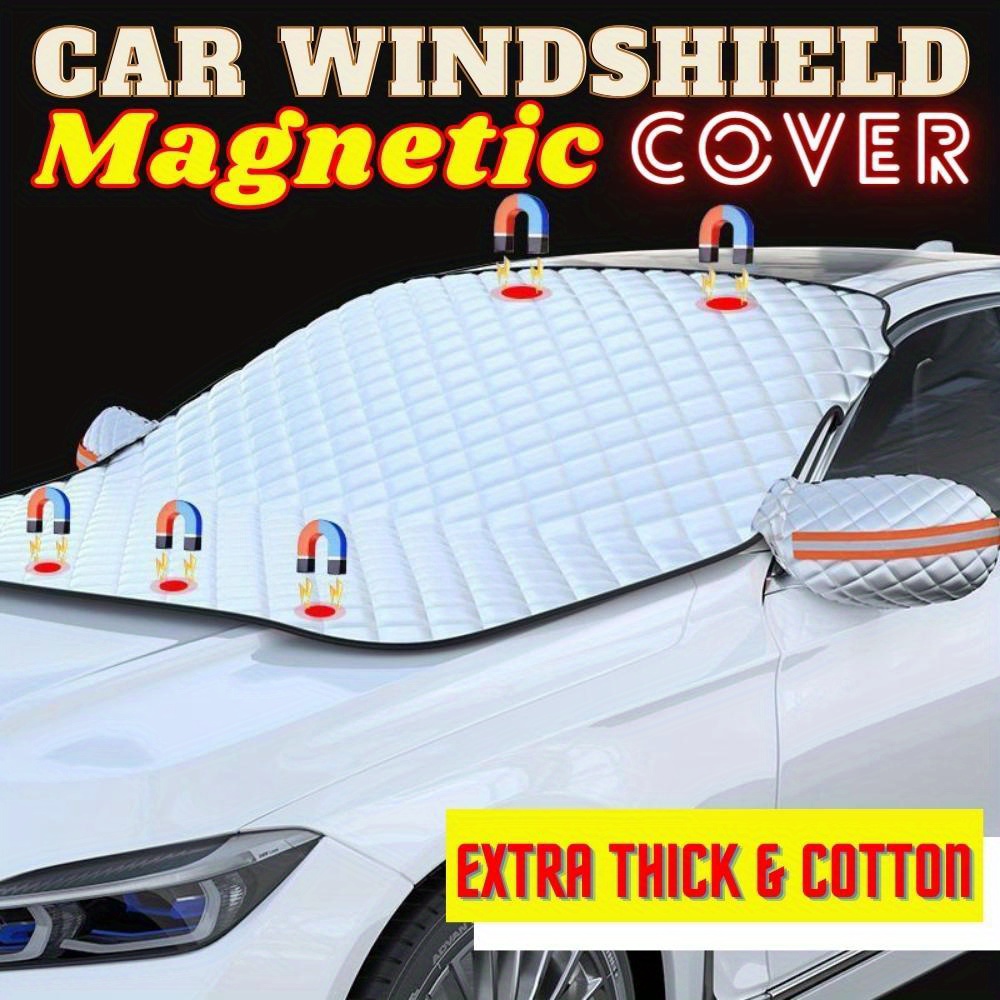 

5 Magnetic Absorption Car Thickened Front Windshield Hood Anti-ultraviolet, Frost-proof, Snow-proof Universal Window Heat-insulating Reflector Is Suitable For All Cars.