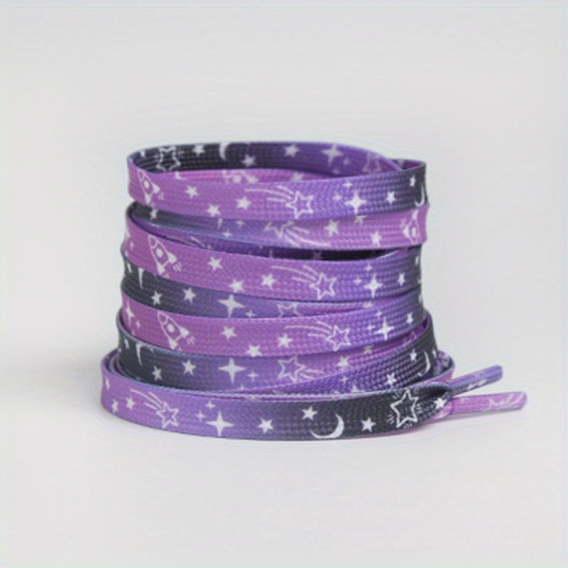 2pcs Moon Shoelaces, Flats Sneakers Laces, Sports Shoes Accessories