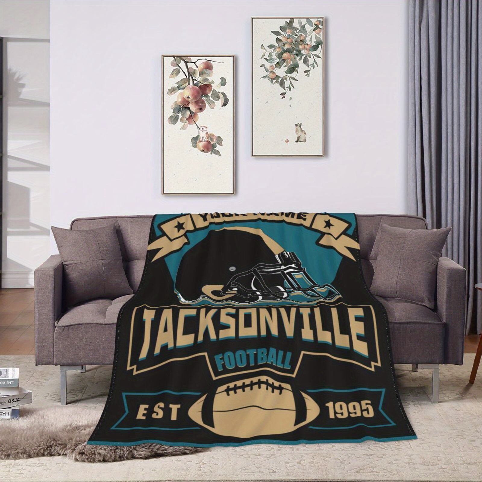 

Customizable Fans Flannel Throw Blanket - Bedroom, Living Room Sofa Decor