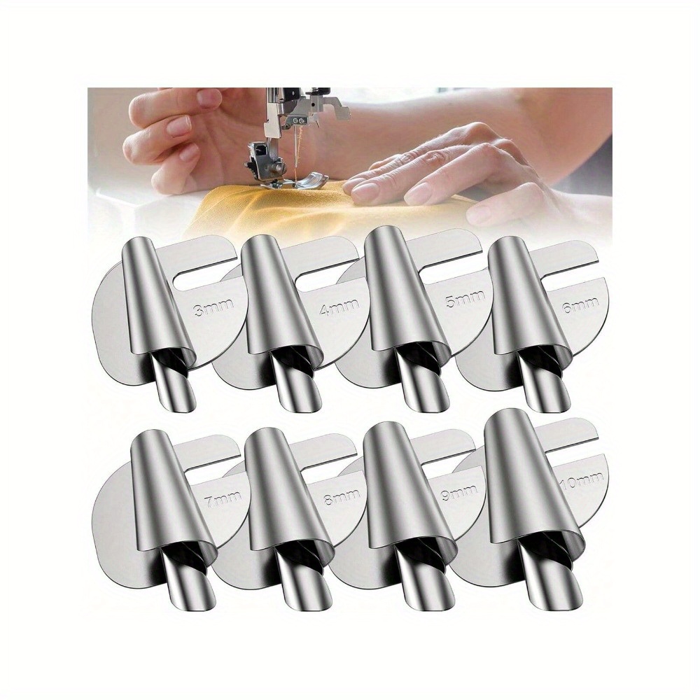 

4 Pcs Sewing Rolled Foot Rolled Hem Hammer Foot For Sewing Machine, Rolls Hemming Attachement Rolled Seam Presser Foot, Sewing Accessories & Tools