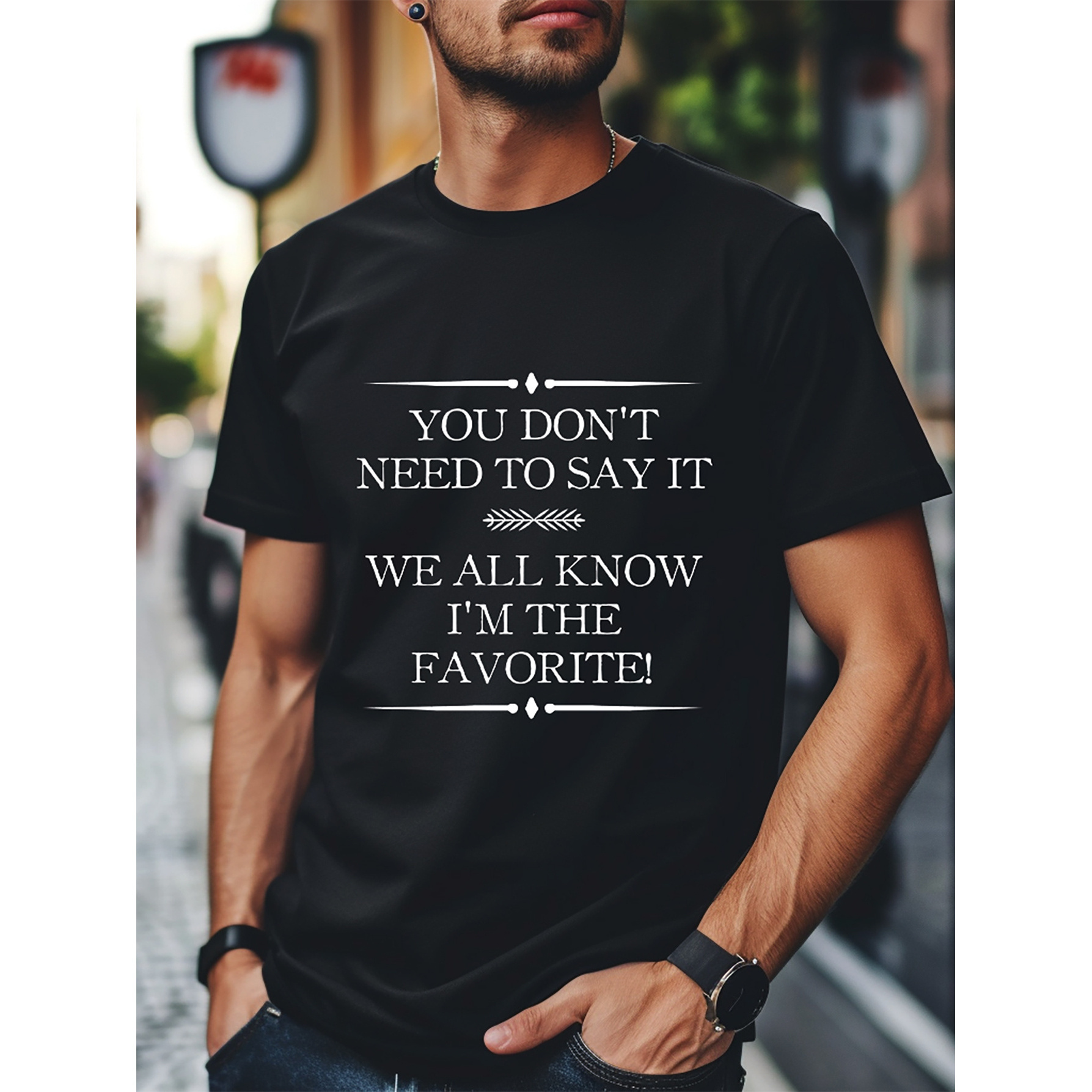 

I'm The -shirt, Short Sleeve, Summer Shirt, Suitable For Daily Wear And Vacation Style