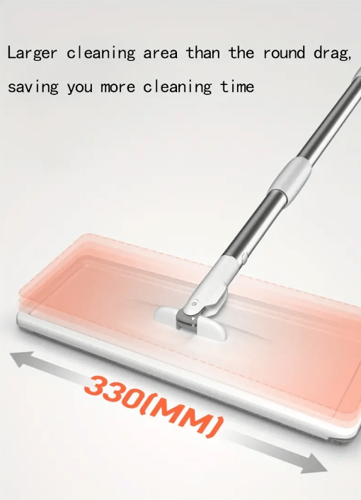 versatile wet dry mop set with replaceable microfiber pads hands free rotating flat floor cleaning for living room bedroom bathroom kitchen   bucket and scraper mops for floor cleaning details 4