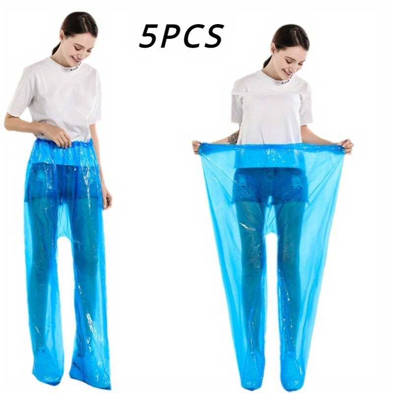 Pantalones shops de plastico para la lluvia