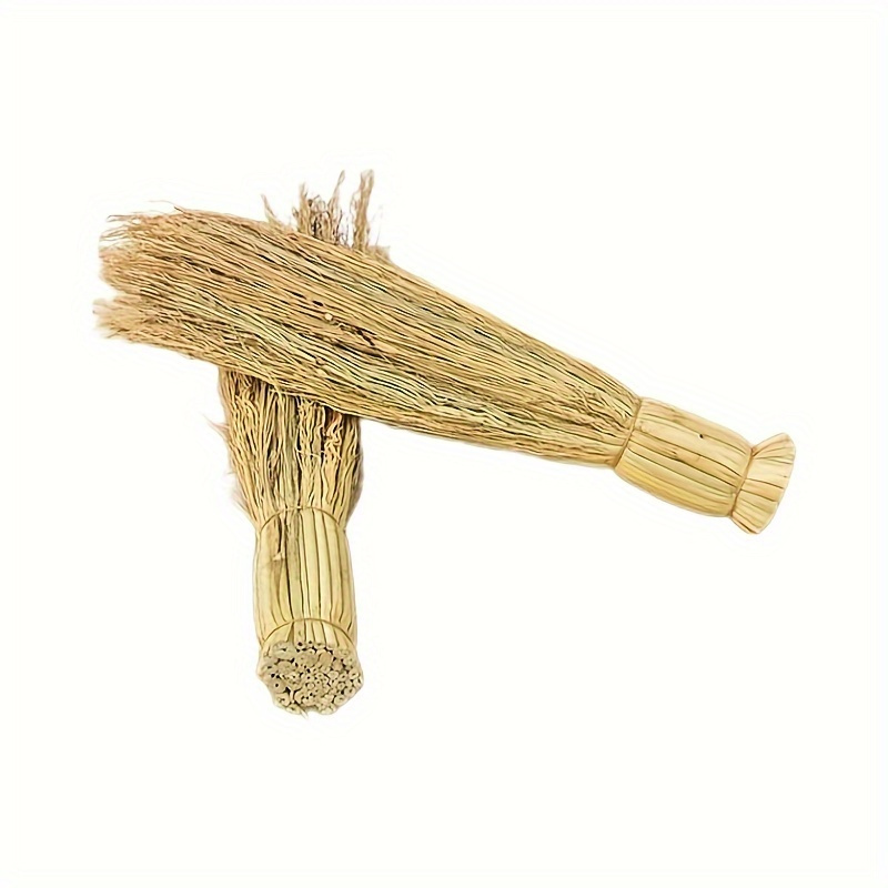 

A Set Of 2 Traditional Brooms, Brooms, Non-electric Long- Pot And Bowl Brushes, For Cleaning The Top Of Old