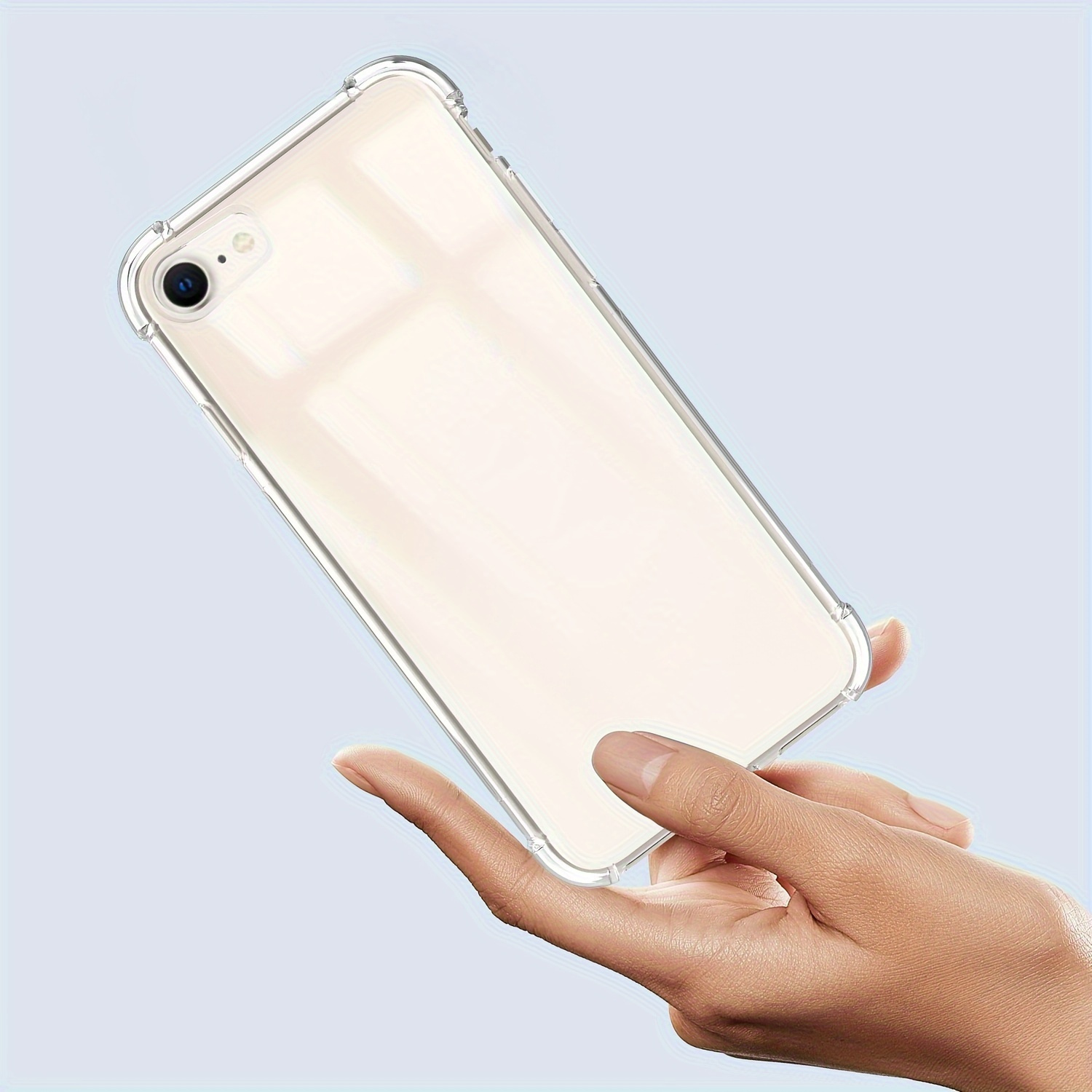 Image of Phone Case - Silicone Cases For Iphone Se 2022 2020 8 7 6 6s 6+ 6 S Clear Crystal Cover