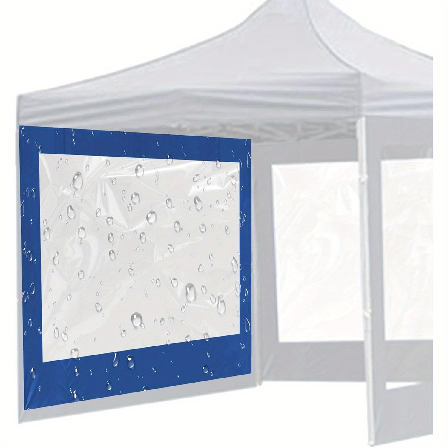 

1pc, 9.8x6.6 Ft Oxford Cloth , Waterproof & Foldable, Transparent Pvc For Camping, Picnic, , No Magnesium Rod Included