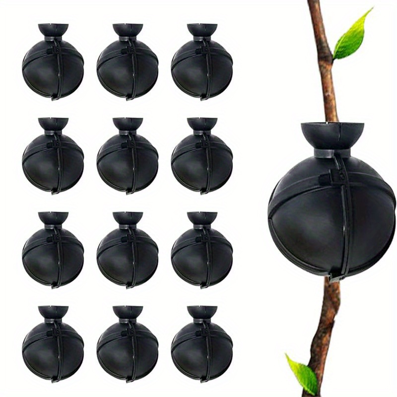 TEMU 12pcs Of Plastic Plant Rooting Boxes, Reusable Plant Propagation Grafting Tools, Fast Reproduction And Rooting Balls For Trees And Branches