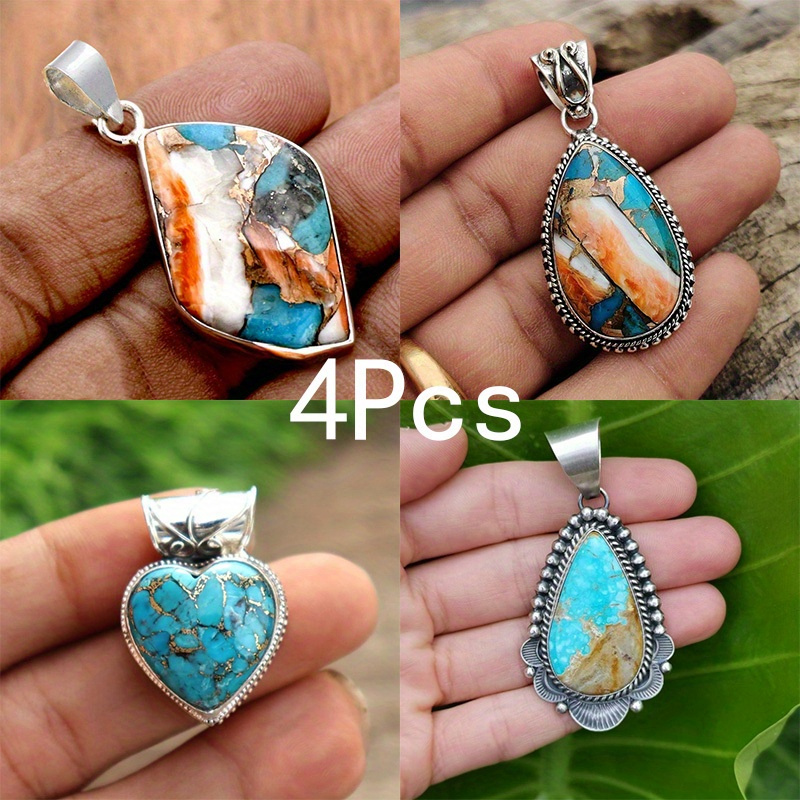 TEMU 4pcs European And Gorgeous Ladies Fashion Pendant Is Women And Ladies - Fashionable, Trendy, Accessories For Everyday Wear