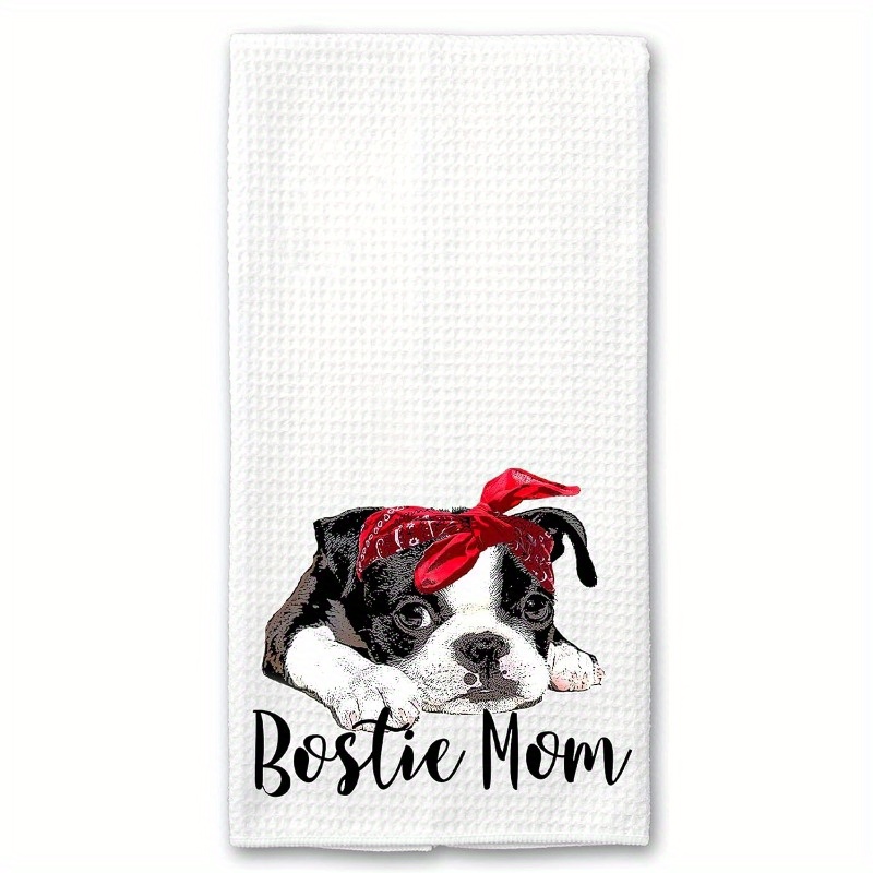 

Boston Terrier Kitchen Towel Set - 18x26 Inch, Absorbent & Polyester Hand Towels For Home Decor