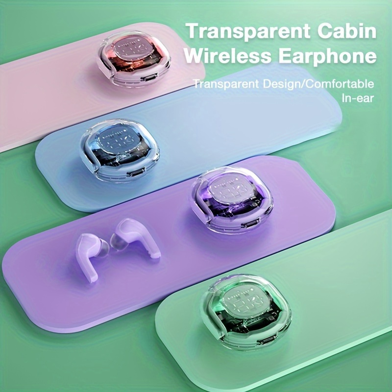 

Silicone Tws Earphone Case With Mini Card Wireless Earbuds Protective Case, Accessories, Ideal Gifts For Birthdays And Holidays