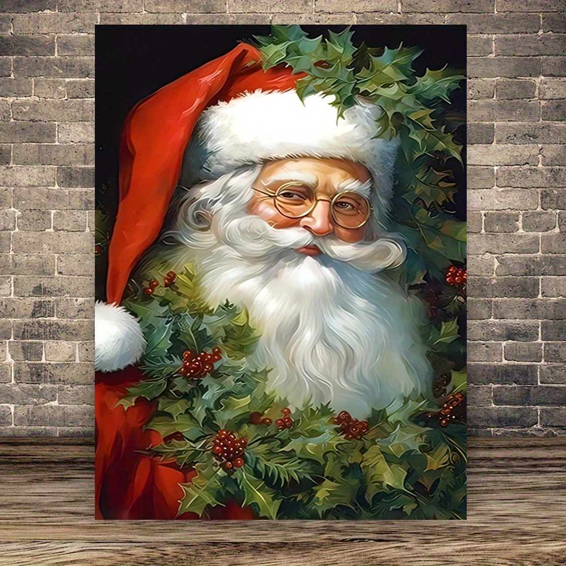 

Santa Claus Canvas Art Print 12x16" - , Wall Decor For , Room Decor