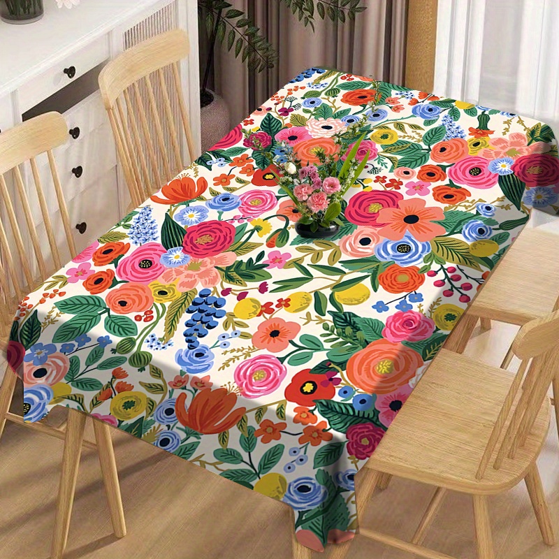 

Tablecloth For Dining And - 100% Polyester, , -free, Decorative , For , Christmas & Use