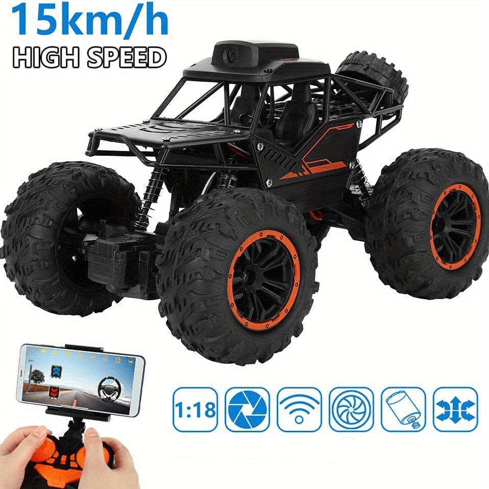 

480p Camera, 1:18 Alloy Off-road Vehicle, 15kmh Rc Cars, Truck, Rc Cars For Adults, Monster Truck, Halloween And Christmas Gifts