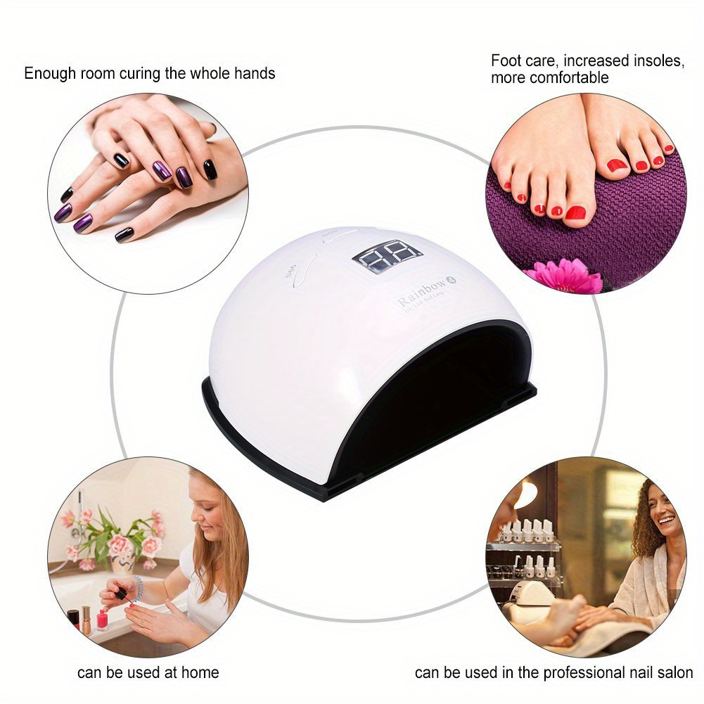 

Led Nail Polish Blow Dry Lamp Machine Nail Tools For Gel Nail Polish Curing, Induction Manicure And Pedicure Tools