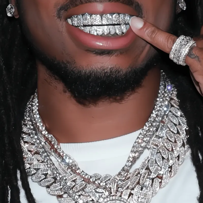 Hippy Rapper With One Tooth Gold Tooth Cap Hip Hop Bling Teeth Grill - Brass Costume Accessory For ...