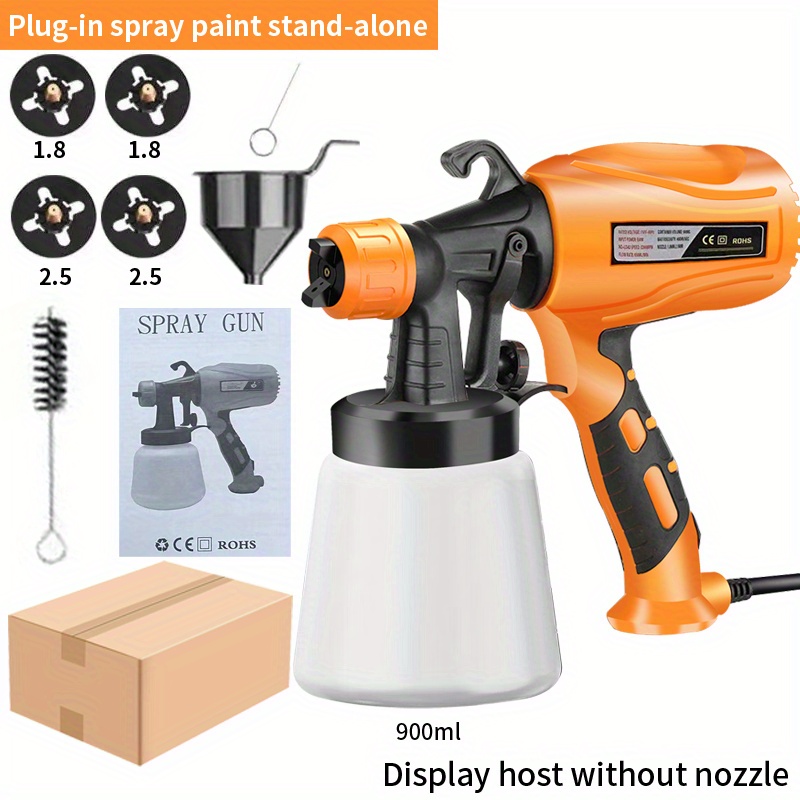 

Multi-functional Portable Sprayer-with -2-nozzles -4-nozzles And A Of Spray Mode-very Suitable-diy-furniture Repair-interior And Exterior Paint